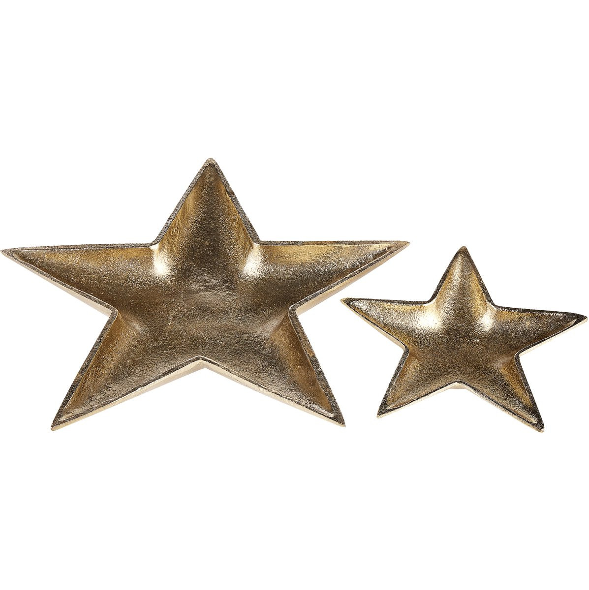 Beliani Decoratieve schaal Goud Aluminium