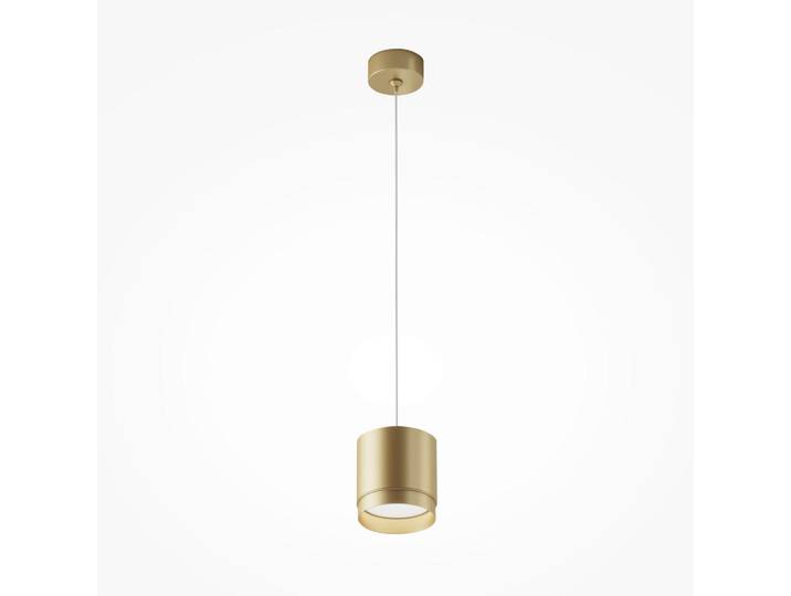 Maytoni Pendelleuchte Polar, Goldfarben, Metall, quadratisch, 108.5 cm, höhenverstellbar, gleichmäßige Lichtverteilung, Lampen & Leuchten, Innenbeleuchtung, Hängeleuchten, Pendelleuchten