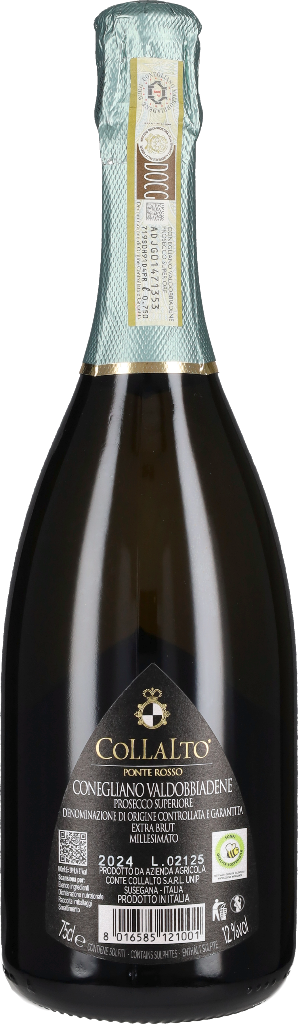 Prosecco di Valdobbiadene Superiore Extra Brut 'Ponte Rosso' Collalto 2024