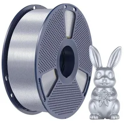 Sunlu Filament PLA+ Seide Silber (PLA+, 1000 g, 1.75 mm), Filament, Silber