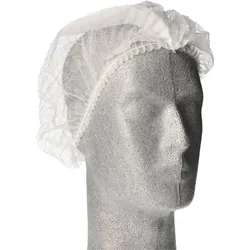 WORK-INN/PS 100 Klipp-Hauben, Vlies Ø 30 cm weiss (98477, 100 Stück)