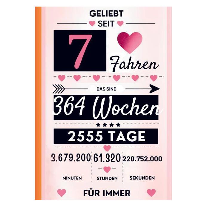 Umbreit Notizbuch für Mädchen 7 Jahre- Geburtstagsgeschenk für 7 jährige Mädchen (A5, Liniert) (69172049)