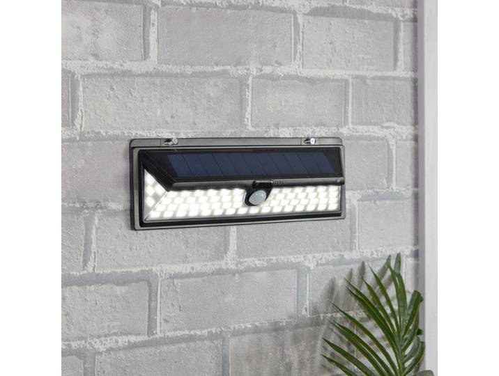 2er-Set Wandleuchte, mit Solarpanel, mit Bewegungs-Sensor, 800 Lumen, 13,2 Watt