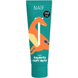 2x Naïf, Shampoo, Kids Shampoo & Body Wash 250ml (Flüssiges Shampoo, 250 ml)