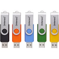 Office Line Multipack 16 GB, USB-Stick 5 USB-A 3.2 USB-Sticks in Gelb, Grün, Schwarz, Blau + Orange