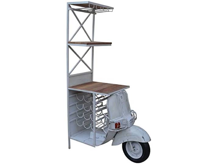 Kobolo Weinregal Anrichte Barregal Barwagen Scooter Bar 50x102x180 cm