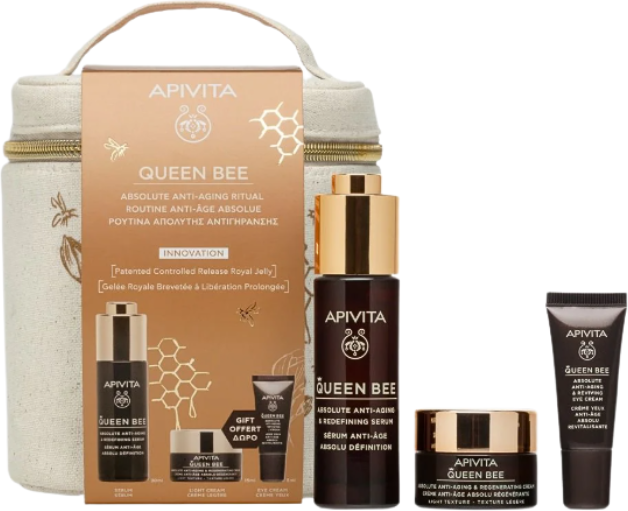 Apivita Rotina Queen Bee Antienvelhecimento Sérum Pack