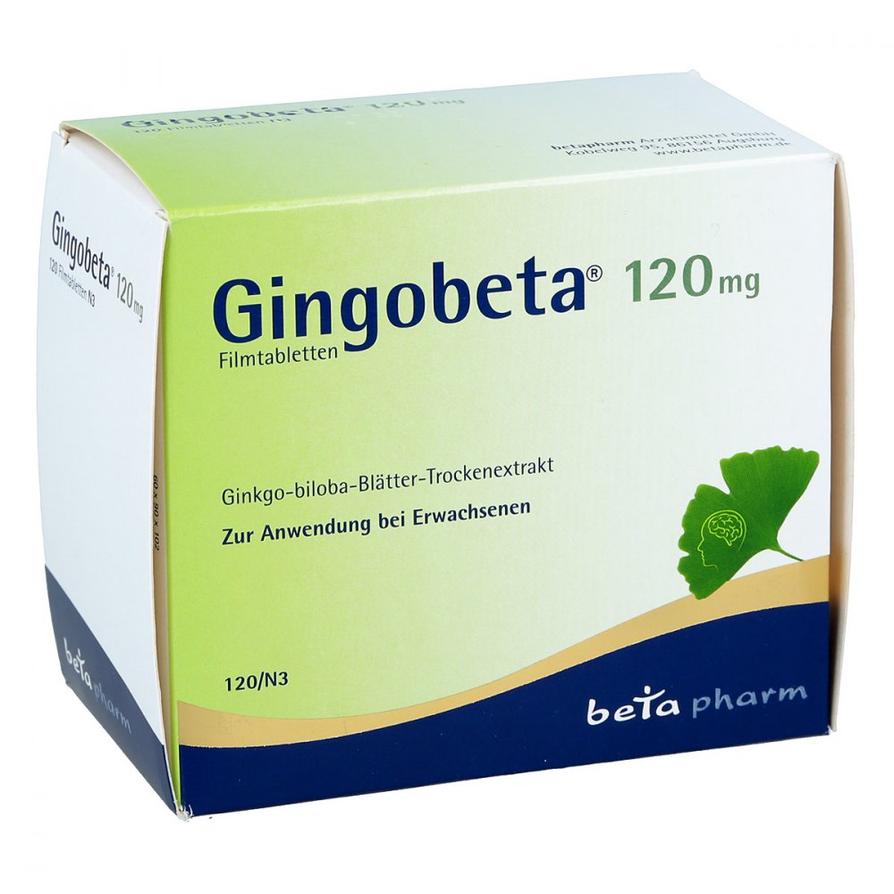betapharm Arzneimittel GmbH Gingobeta 120 mg Filmtabletten 12461686