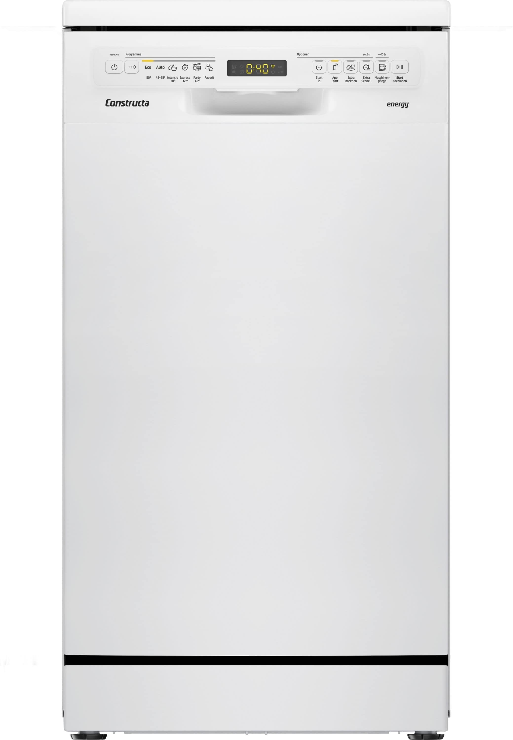 Constructa CP6SW01HLD 45 cm Geschirrspüler Leise 10 Maßgedecke aquaStop Funktion Wärmetauscher