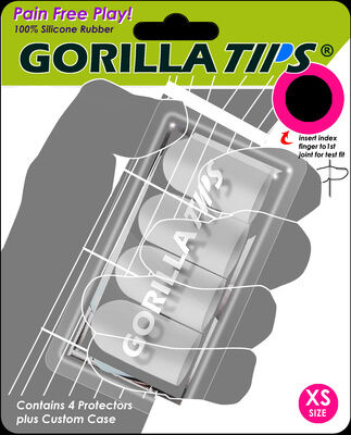 Gorilla Tips Finger Tips XS Transparent
