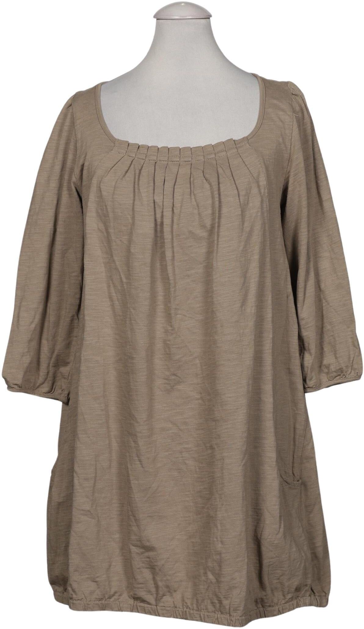 Jackpot Damen Kleid, Beige, Gr. XS, Baumwolle - Second Hand