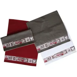 framsohn Geschirrtuch Frottier 'Herzerl'  50 x 50 cm (Farbe: Weiß)