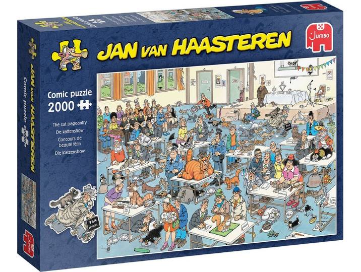 Jan van Haasteren - De Kattenshow - 2000 stukjes puzzel