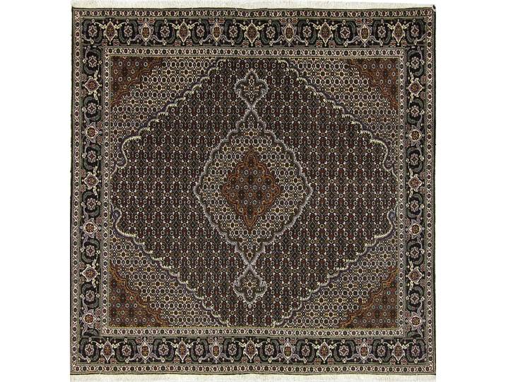 Täbriz Mahi Teppich 201x199 Handgeknüpft Orientteppich Perserteppich Quadratisch Wolle