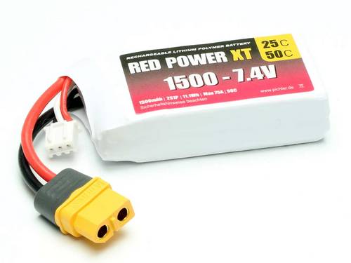 Red Power Modellbau-Akkupack (LiPo) 7.4 V 1500 mAh Softcase XT60