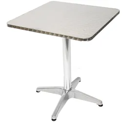 Alu-Bistrotisch Gartentisch H28, rechteckig, 60cm