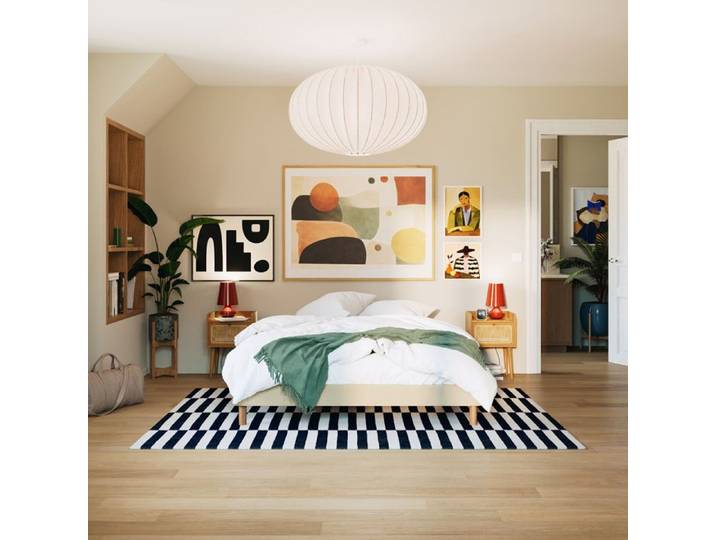 SLOME Sommier tapissier Kit Essentiel beige 90x190 cm