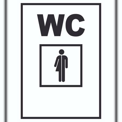 HB-Druck WC Mann und Frau Transgender Schild A3 (297x420mm)