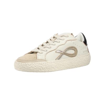 Sneaker PAVEMENT "Pavement Sneaker Leder/Textil", Damen, Gr. 38, Textil, beige, Leder, Textil, Schuhe Sneaker