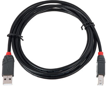 Lindy USB 2.0 Cable Typ A/B 2m Schwarz