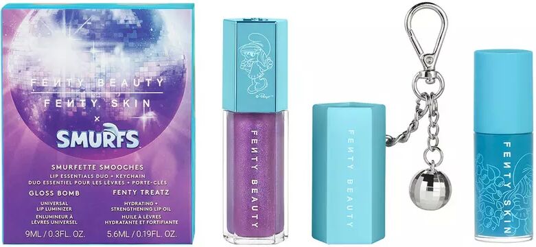 Fenty Beauty By Rihanna - Smurfette Smooches - Lippen-Duo + Schlüsselanhänger, Set, Fantasie