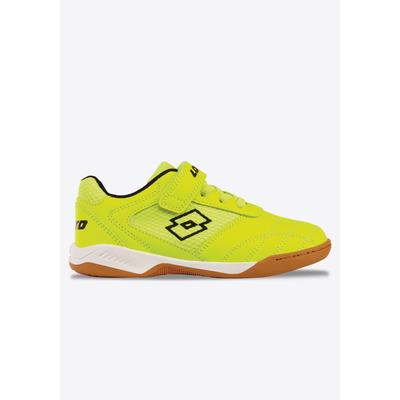 Hallenschuh LOTTO, Kinder, Gr. 38, atmungsaktiv, gelb (fr.gelb, schwarz), Synthetik, Schuhe Hallenschuh, Indoor Sportschuhe