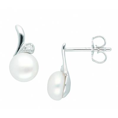 Paar Ohrhänger ADELIA´S "Damen Silberschmuck", silber, Ohrringe, Damen, Silber 925 (Sterlingsilber), mit Zirkonia Silberschmuck für Damen