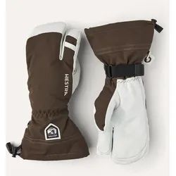 HESTRA Army Leather Heli Ski Handschuhe 3-Finger Unisex - 11 espresso (780)