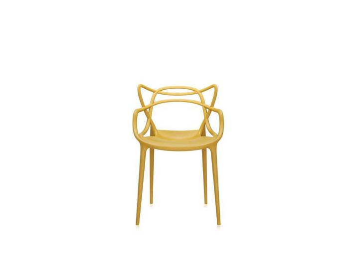 Kartell Stuhl Masters gelb, Designer Philippe Starck, 57x84x47 cm