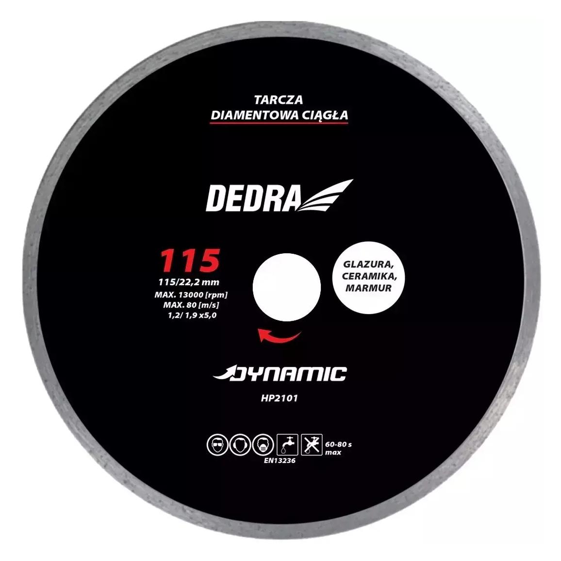 Dedra Diamantschleifscheibe 180mm/22,2mm Dynamisch (HP2104)