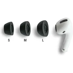 Comply for Airpods Pro (Apple AirPods, Apple AirPods Pro (1st Gen.), Apple AirPods Pro (2nd Gen.)), Kopfhörer Ersatzteile, Schwarz