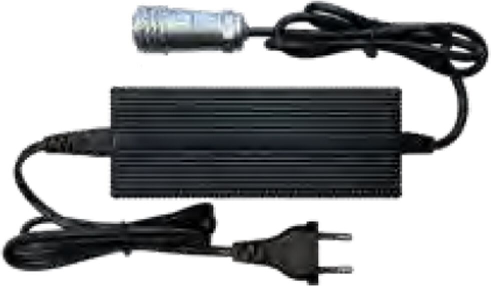 Axis Ladegerät für den Q-Power Akku. Ladezeit maximal 5h.