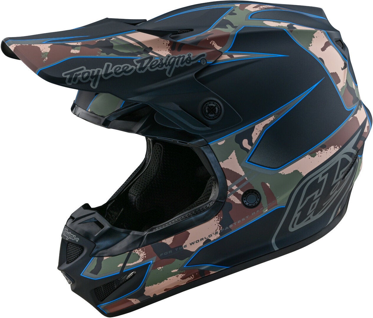 Troy Lee Designs SE4 Polyacrylite Matrix MIPS Motocross Helm 109035004