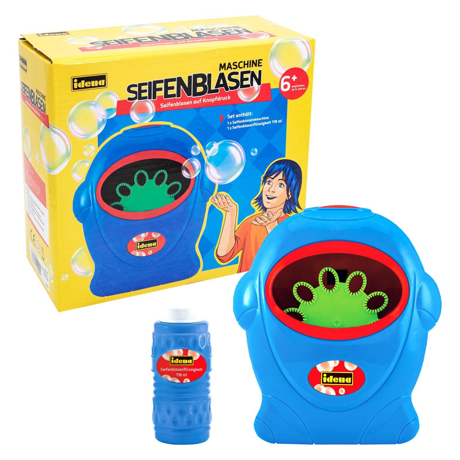 Magni Seifenblasenmaschine Idena 118ml blau (40228)