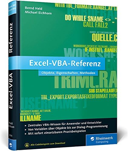 Bernd Held - Excel-VBA-Referenz: Objekte, Eigenschaften, Methoden - Preis vom 09.10.2026 07:28:09 h