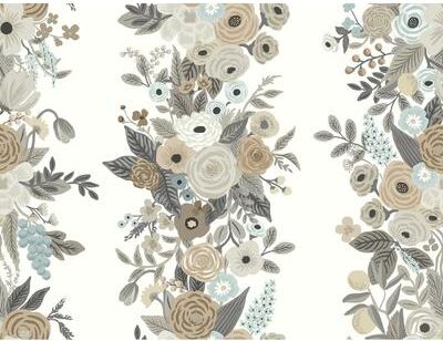 Rifle Paper Co.Garden Party Trellis White & Brown Wallpaper
