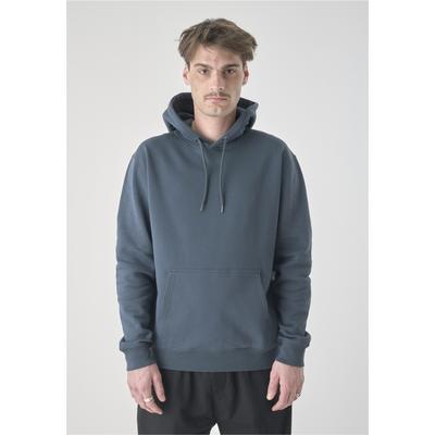 Kapuzensweatshirt CLEPTOMANICX "Hooded Ligull Classic", Herren, Gr. M, grün, 100% Baumwolle, unifarben, normal, ohne Ausschnitt, Sweatshirts, mit lockerem Schnitt