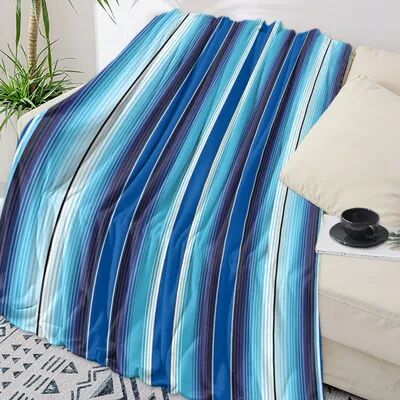 Shop Station Mexican Throw Blanket Soft Flannel Throw Blanket With Colorful Boho Stripes For Sofa, Bed & Travel c 39.37 59.06 In