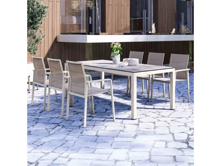 Zebra Bee Gartenmöbel-Set L (6 Plätze) Tisch 180x100cm