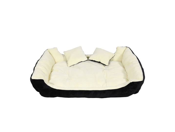 Hundebett SCHNUFFEL beige/schwarz