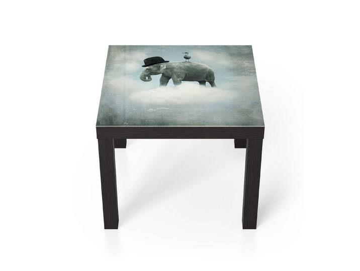 DEQORI Couchtisch 'Fantastische Höhen', Glas Beistelltisch Glastisch modern