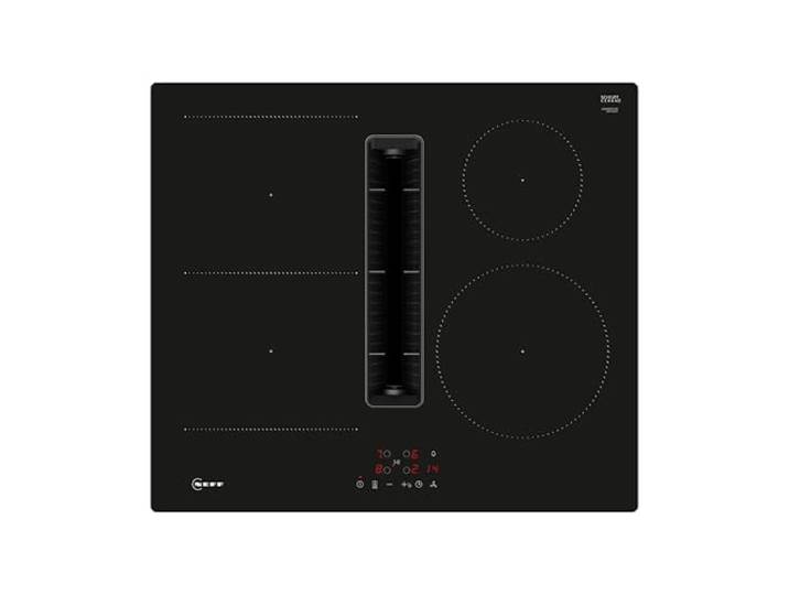 NEFF V56NBS1L0 N50, Induktionskochfeld mit integriertem Dunstabzug 60 cm, Rahmenlos aufliegend, Touch Control Bedienung, Combi Induction, Hohe Absaugleistung, Pflegeleichte Fettfilter, Extrem leise