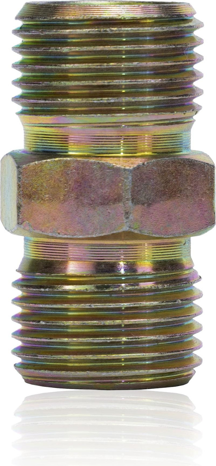 ROSFIX Verlengslangkoppeling 3/8"–3/8" Rvs 400 Bar 60° Conus Zonder Afdichting Voor Airless Verfspuit