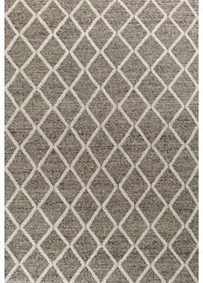 Domani Clouds Diamond Trellis Hand-woven Wool Rug