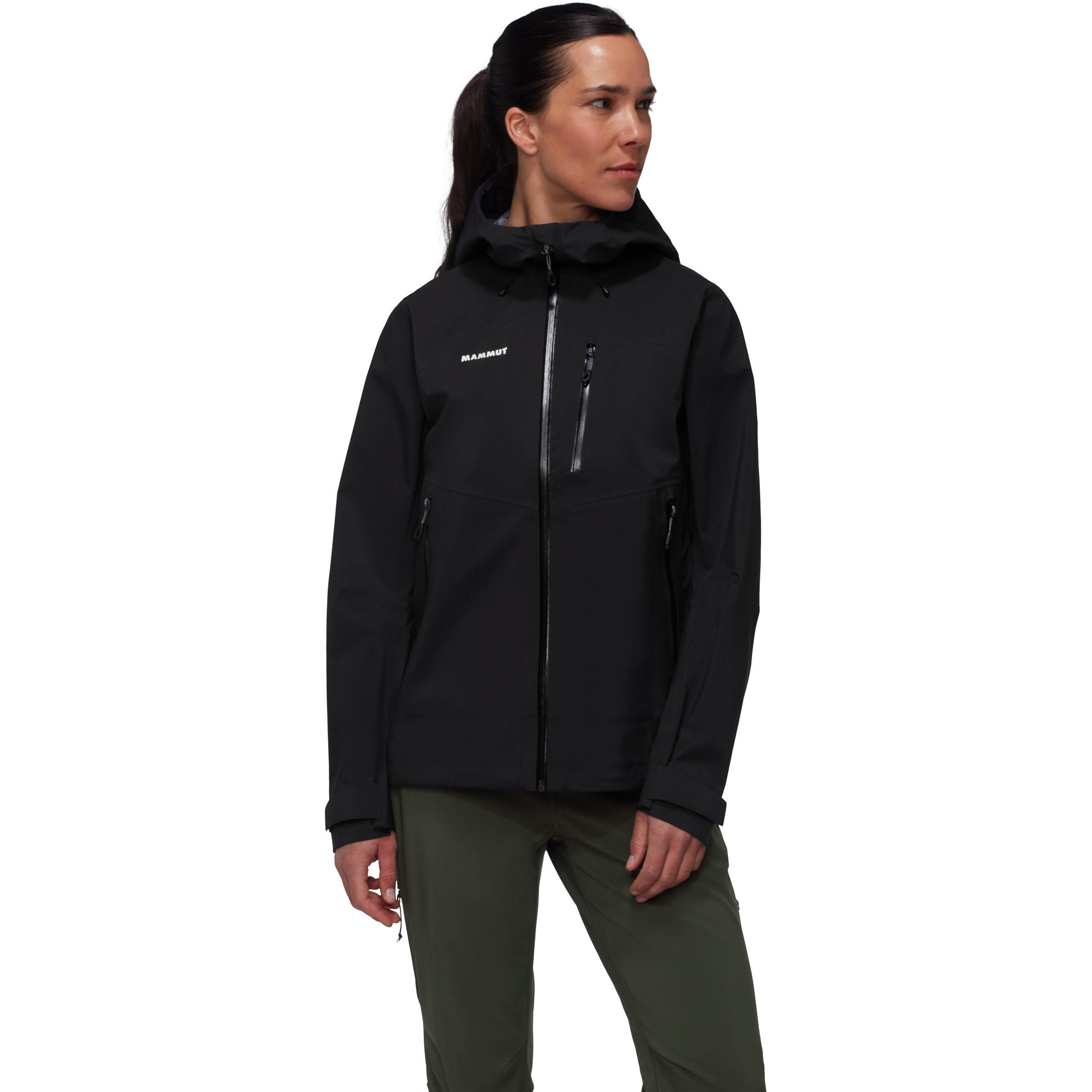Mammut Alto Guide HS Damen Regenjacke schwarz Größe XS Trekking Wasserdicht Wasserabweisend