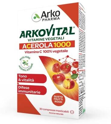 Arkovital Acerola 1000 Integratore 30 Compresse Masticabili