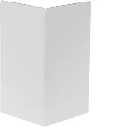 Hager BRS1202A9016 Außeneck-Abdeckung zu Brüstungskanal BRS Oberteil 120mm Stahlblech verkehrsweiß