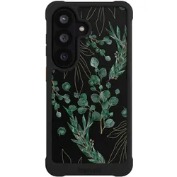 Nivocase Hülle für Samsung Galaxy S26 Stossfeste Handyhülle NIVOmax Case Schwarz Blätter Natur Eukalyptus (Samsung Galaxy S26), Smartphone Hülle, Grün, Schwarz