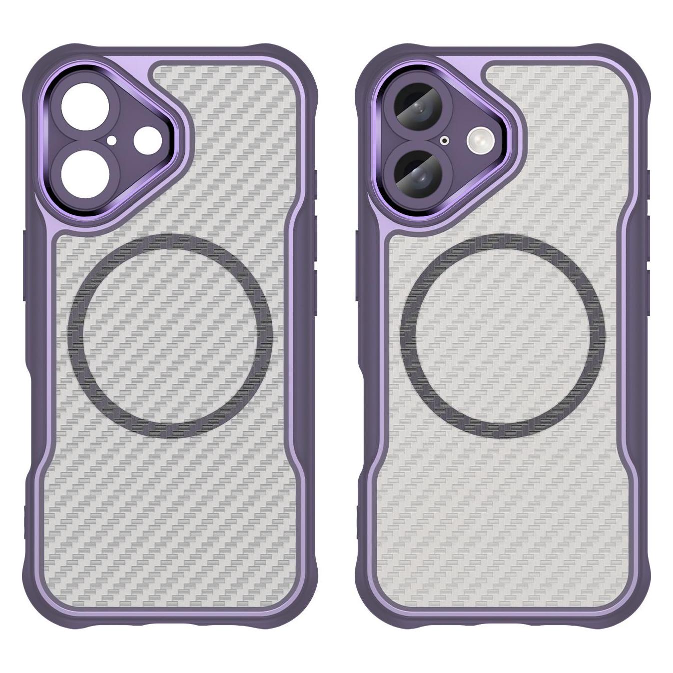 Hurtel Leading Series MagSafe Silicone Case for iPhone 16 Plus - Purple (Apple iPhone 16 Plus) (52378747)