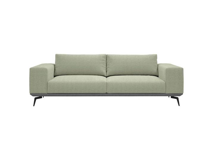 2-Sitzer Sofa, Blau, 260x95x87 cm, Holz & Textil, 3-Sitzer, Modern, MID.YOU